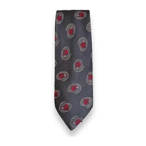 Salem Town | Men’s Black & Red Patterned Tie